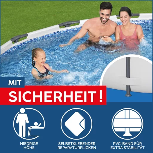 Bestway Steel Pro MAX 305x76 cm kerek medence szürke, szivattyú nélkül - Single