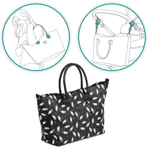 KinderKraft Mommy Bag Fekete Pelenkázó Táska Anyukáknak