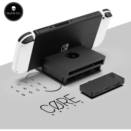 Dokovacia stanica Skull & Co. Jumpgate PRO pre Nintendo Switch OLED, USB hub a HDMI adaptér