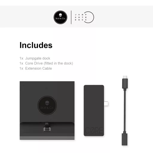 Dokovacia stanica Skull & Co. Jumpgate PRO pre Nintendo Switch OLED, USB hub a HDMI adaptér
