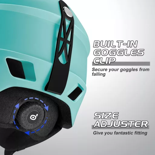 Odoland Sísisak Goggles Szett - Állítható Multifunkciós Sportsisakok Férfi Női, M-es méret