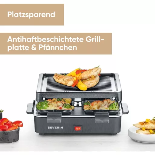 Severin Mini Raclette Grill - Asztali Grillsütő Sajtolvasztáshoz