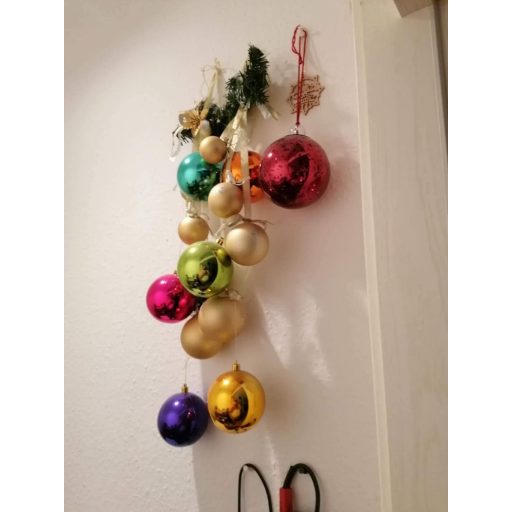 Cloudsemi 24 darabos karácsonyi gömb szett fényes és matt dekorációs függők