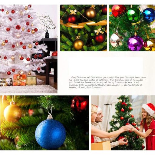 Cloudsemi 24 darabos karácsonyi gömb szett fényes és matt dekorációs függők