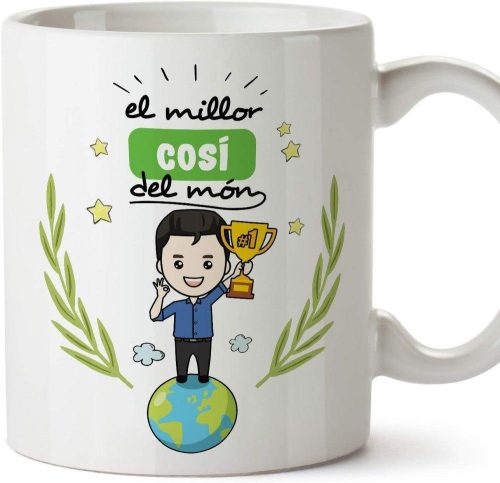 Cană cu Muffin, Inscripție Catalană, 350 ml - Cadou Original