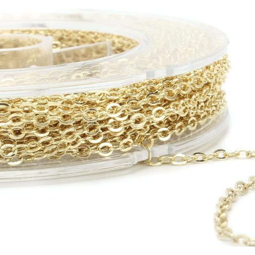 ALEXCRAFT 10 metara pozlaćenog lanca za ogrlice za izradu nakita s 50 karika i 20 kopči jastoga