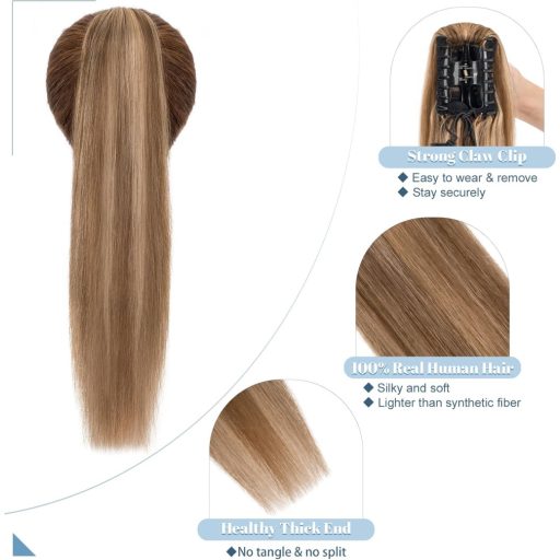 SEGO Natural Ponytail afro cop z pravých ľudských vlasov 35 cm