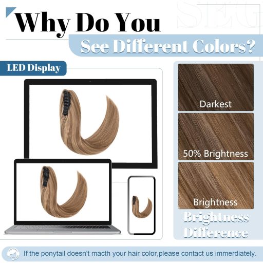 SEGO Natural Ponytail valódi emberi hajból készült afro lófarok kiterjesztés 35cm