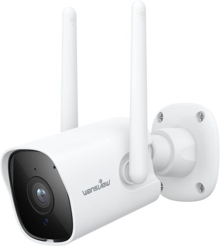 Wansview 2K WiFi Kültéri Biztonsági Kamera - Adatvédelmi Zónával, Kétirányú Hanggal, SD Kártyahely (Fehér)
