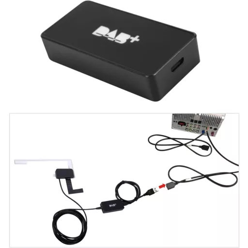 ATOTO AC-4475 DAB+ Digitális Rádió Vevőegység - USB Csatlakozós Autórádió Kiegészítő ATOTO A5/A6/S8 Sorozathoz - 50W Fekete