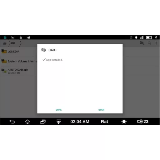 ATOTO AC-4475 DAB+ Digitális Rádió Vevőegység - USB Csatlakozós Autórádió Kiegészítő ATOTO A5/A6/S8 Sorozathoz - 50W Fekete