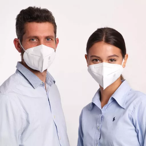 Mască FFP2 STM certificată CE, 25 de bucăți ambalate individual