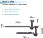 Hosszú Fókusztávolságú Telefotó Lencse Tartó Oszlop Csipesz Manfrotto Standard Hidraulikus Tripod Fejhez