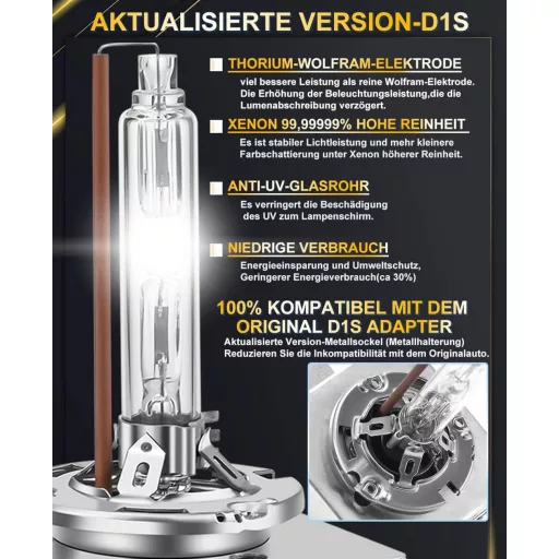 Xenónová výbojka XELORD D1S D3S 6000K HID svetlomet 35W 12V 2ks