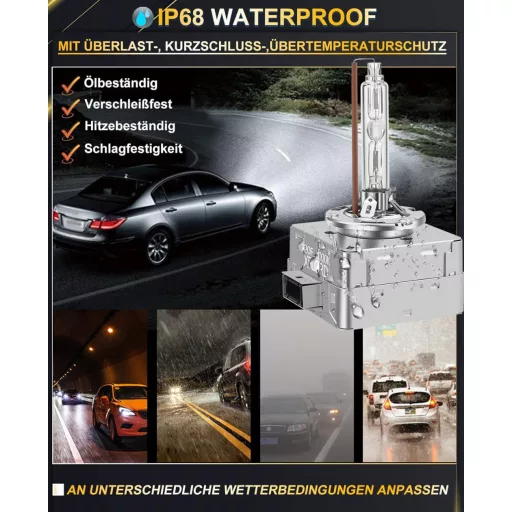 Xenónová výbojka XELORD D1S D3S 6000K HID svetlomet 35W 12V 2ks