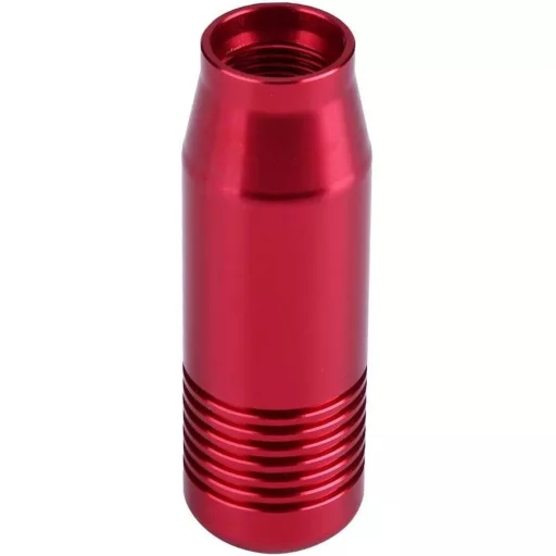 Yosoo Health Gear Alumínium Váltógomb Kézi Sebességváltóhoz - 8,5 cm Ergonomikus Váltókar Piros Színben, 3 Adapterrel, Egyszerű Beszerelés