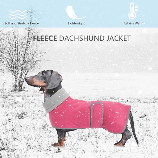 Geyecete Téli Kutyakabát Melegítő Fleece Béléssel Állítható Pántokkal