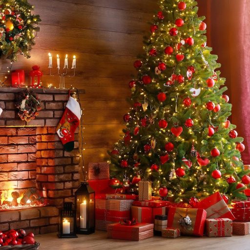 Set de ornamente pentru bradul de Crăciun BLAZOR, 34 buc. - Globuri incasabile din plastic, decorațiuni mate, sclipitoare, cu modele, culoare roșie, 6 cm diametru, decorațiuni pentru brad.