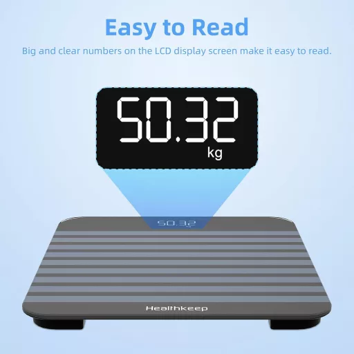 Healthkeep digitális fürdőszobai mérleg precíziós szenzorokkal, 180 kg terhelhetőség