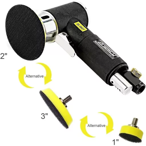 Anesty 25-75 mm Pneumatikus Orbitális Csiszoló Autó Polírozó Gép