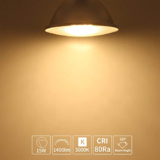 Allesgute 15W PAR38 LED E27 reflektor lámpa IP65 vízálló meleg fehér 3000K