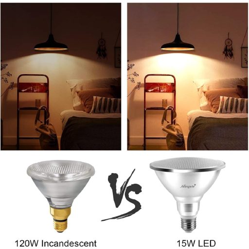 Allesgute 15W PAR38 LED E27 reflektor lámpa IP65 vízálló meleg fehér 3000K