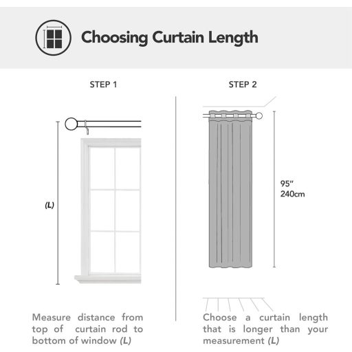 Deconovo Sötétítő Függöny Fémkarikás, Hőszigetelő, Mustársárga, 240x140 cm, Napfény- és Zajszűrő, Hálószobába, Nappaliba