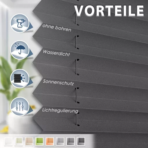 Sanfree Pliszé Roló Csipeszes Rögzítéssel Fúrás Nélkül Napvédelem és Magánszféra