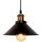 Lampă suspendată vintage retro Newrays, neagră, tip loft, pentru bucătărie