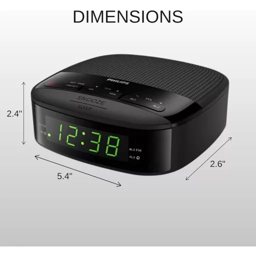 Philips TAR3205/12 Rádiós Ébresztőóra FM Tunerrel Dupla Riasztással