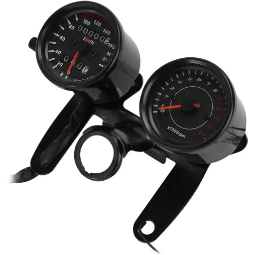 Akozon Univerzális Motorkerékpár Sebességmérő Kilométeróra 10cm Csatlakozással