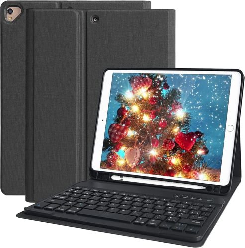 iPad billentyűzetes tok AZERTY kiosztással - Bluetooth, 2018-2020 modellek, Pro 10.5, Air 3