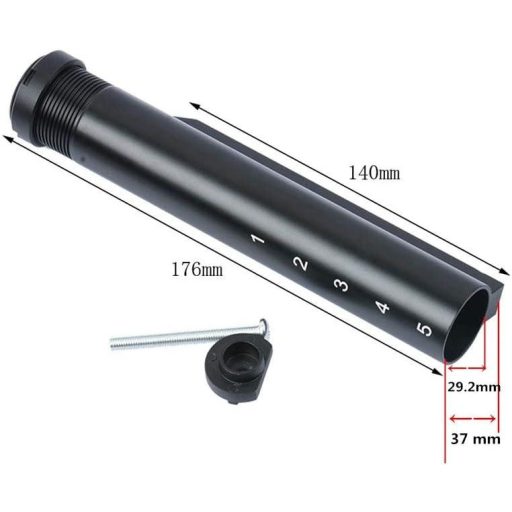 M4/M16 Airsoft CNC Kovový adaptér pre pažbu, 6 polôh - Otvorená krabica