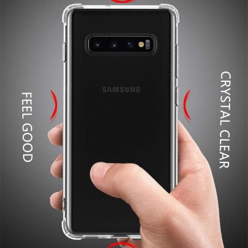 Totill Samsung Galaxy S10 átlátszó szilikon tok, ütésálló bumper védelem