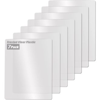   Fotouzy Áttetsző Műanyag Vágódeszka Szett - 7 db Rugalmas Konyhai Vágólap, BPA-mentes, Mosogatógépben Mosható, 30x38 cm