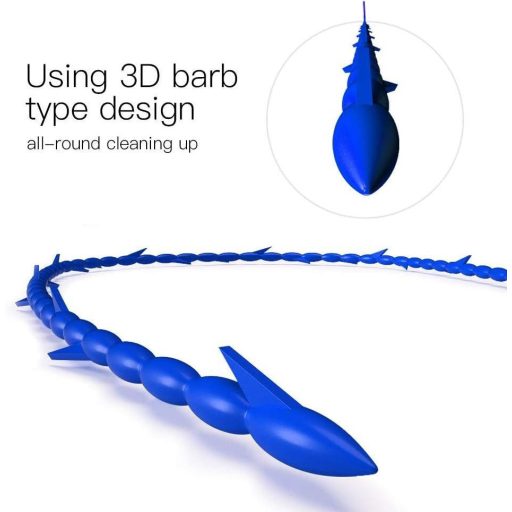 6 db Csatornatisztító Szett, Hajeltávolító és Duguláselhárító Eszköz (Kék)
