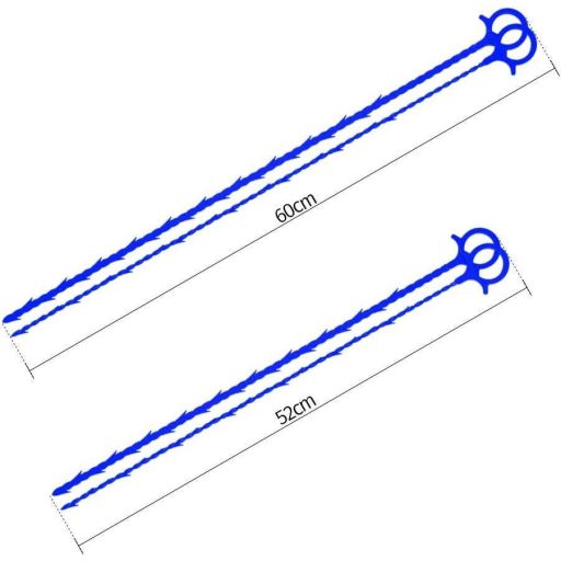 6 db Csatornatisztító Szett, Hajeltávolító és Duguláselhárító Eszköz (Kék)