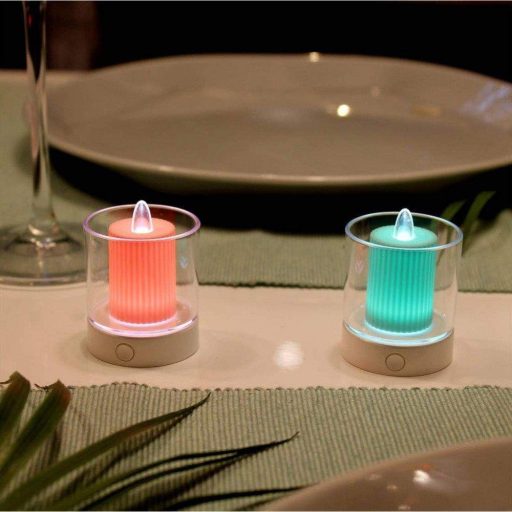 Lángtalan Gyertya, Hangulatfény, Romantikus Dekoráció Szerelmeseknek, 2 db