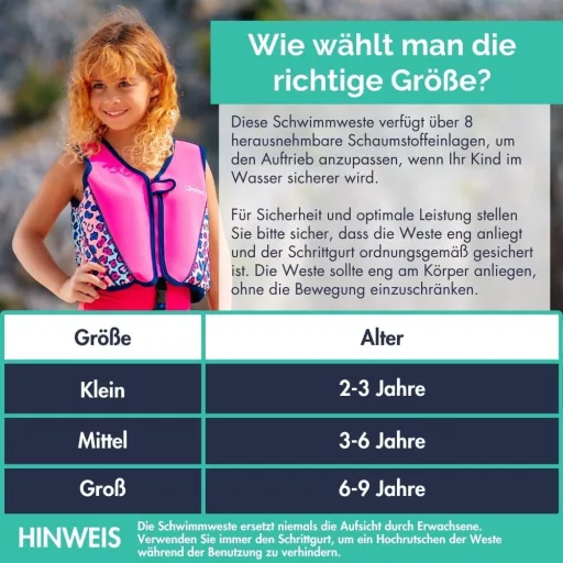 Limmys Gyermek Úszómellény Állítható Felhajtóerővel és Szállítótáskával