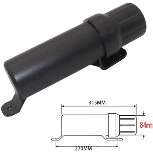 Shiwaki Motoros Vízálló Tárolótok Kesztyű és Dokumentum Tartó 31,5 x 8,4 cm Fekete Tárolódoboz
