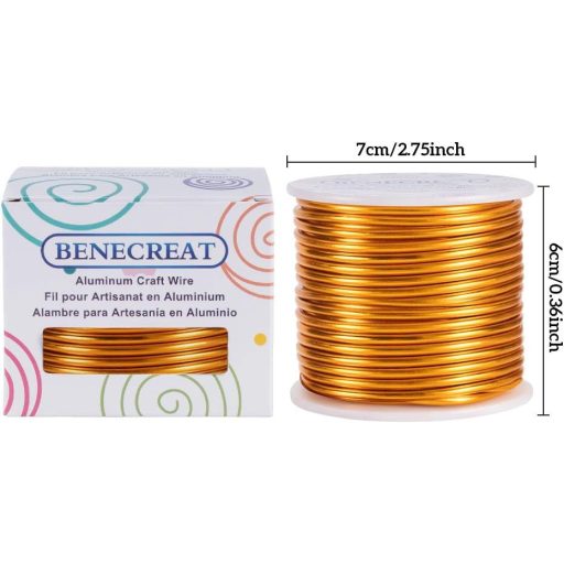 Benecreat Anodizirana Aluminijska Zanatska Žica 12-18 Gauge za Izradu Nakita