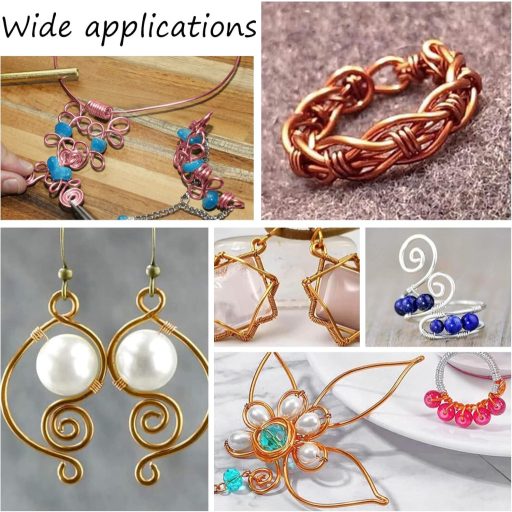 Benecreat Anodizált Alumínium Kézműves Drót 12-18 Gauge Ékszerkészítéshez