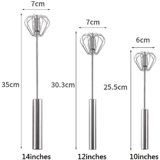 Nerezová ručná miešacia tyč, 30 cm
