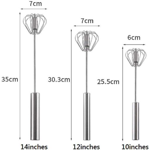 Nerezová ručná miešacia tyč, 30 cm
