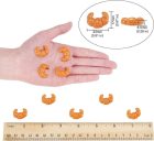 Airssory 20 db Croissant Étel barkácsoláshoz, Telefontokhoz Hajcsathoz, Ékszerhez kézműves kiegészítő - 23x17mm