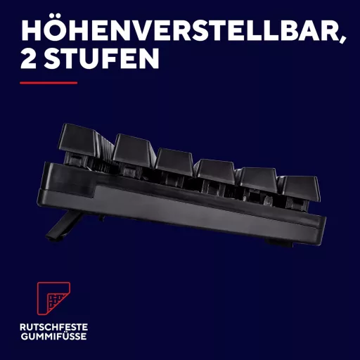 Trust Gaming GXT 835 Azor Gamer Billentyűzet RGB Világítással, Német QWERTZ, Teljes Méret