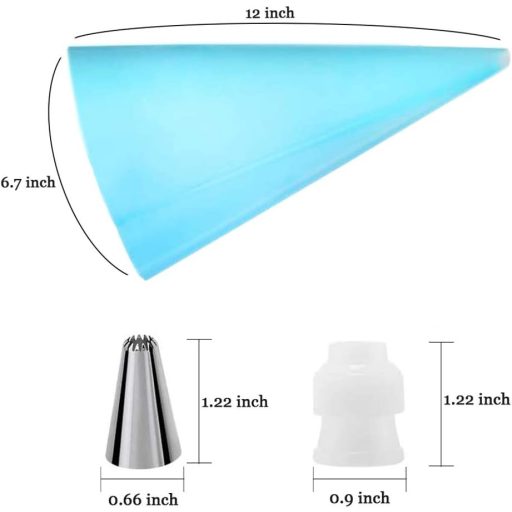 Set de 8 piese ILLUVA pentru decorarea prăjiturilor, din oțel inoxidabil - set decorare torturi, brioșe, biscuiți