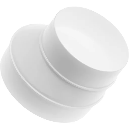 Vent Systems Szellőzőcső Szűkítő Adapter 125-100 mm - Fehér ABS Műanyag Csatlakozó HVAC Rendszerekhez, Könnyen Szerelhető Légcsatorna Átalak