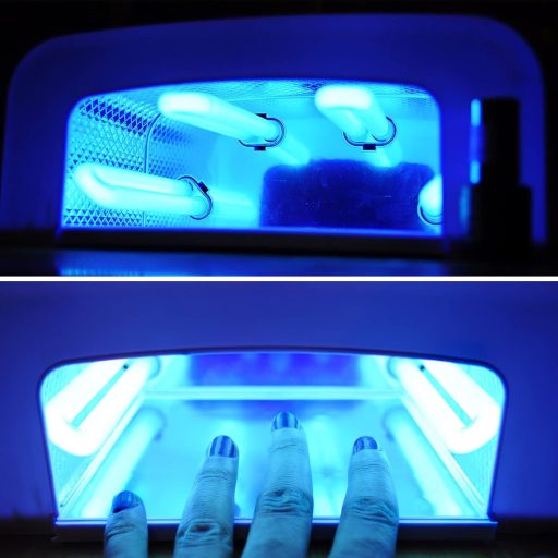 HEALLILY 4 buc. Lampă portabilă pentru unghii, uscător UV LED 9W, înlocuire profesională