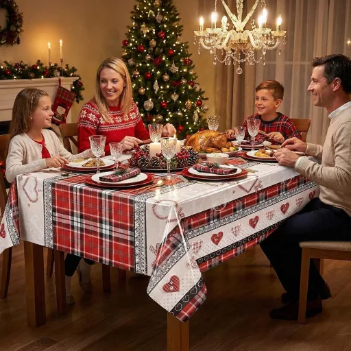 Decoser Valentin napi terítő 140x180 cm vízálló flanelhátas asztalterítő